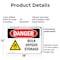 Signmission Bulk Oxygen Storage Danger Sign, Plastic, 18in W x 12in L, 2PK OS-2PACK-DS-P-1218-L-1856 - alternate 3